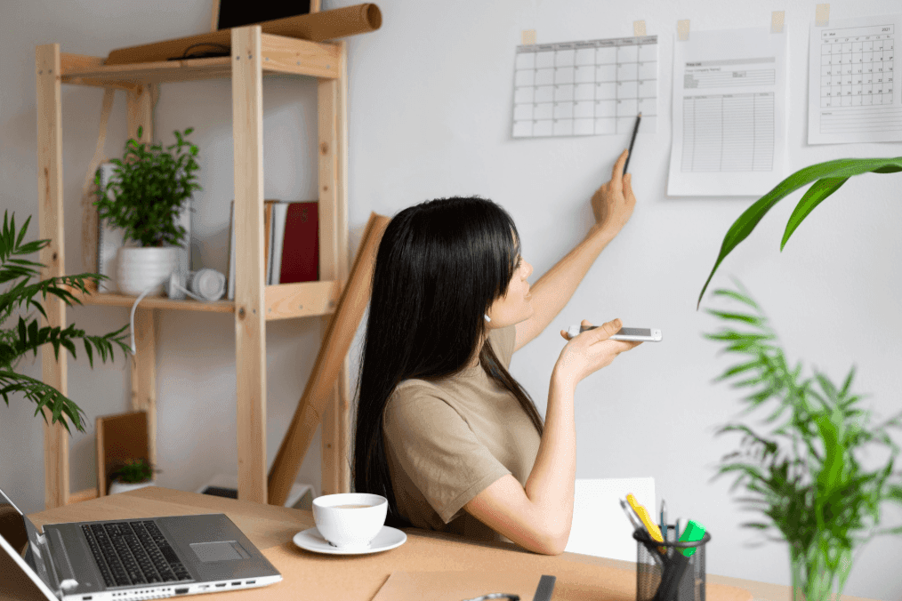 A person scheduling their online therapy session over a call with their online therapist.