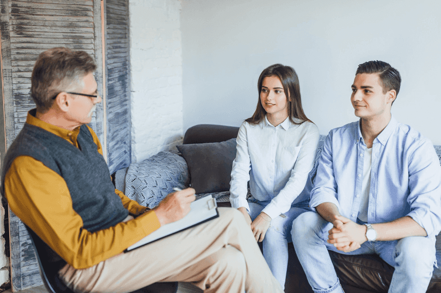 A couple seeking marriage counselling in Singapore