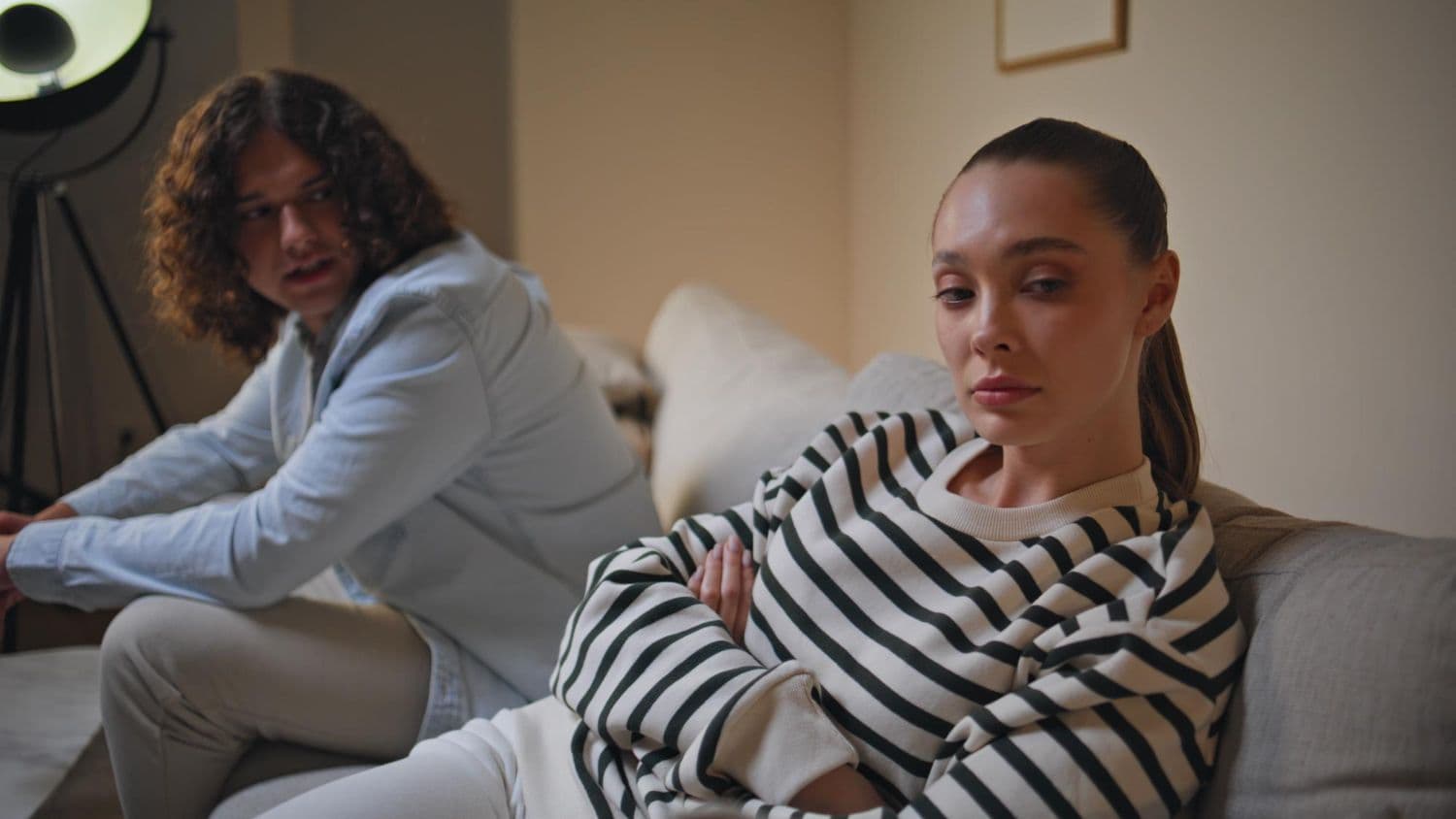 A covert narcissist ignoring their partner as a passive-aggressive strategy.