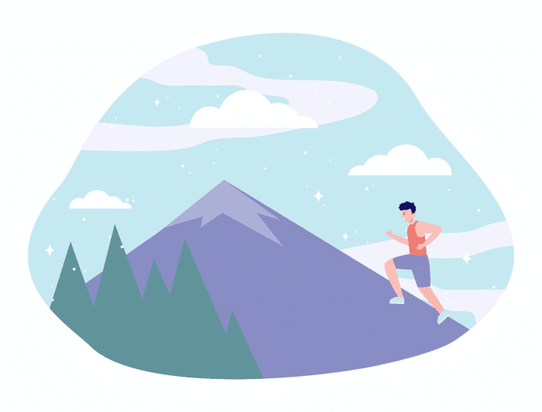 An image of a man climbing up a mountain. While the journey of healing from trauma can be long and arduous, finding the courage to take the first step is vital to recovering from it. Heal, cope and thrive with trauma therapy in Singapore.