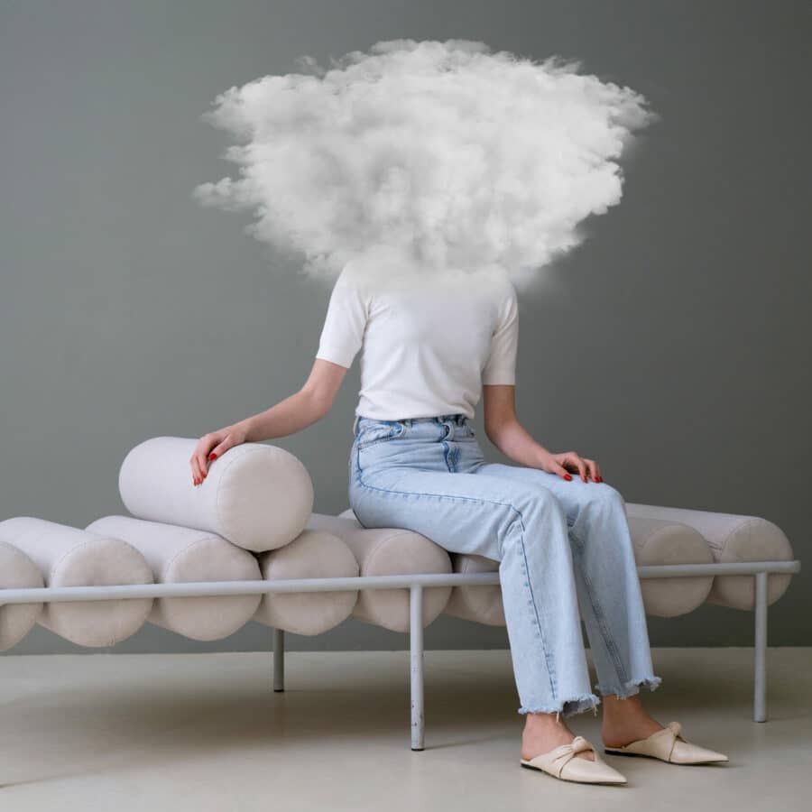 Intrusive thoughts might cloud the head of the individual and create distress.