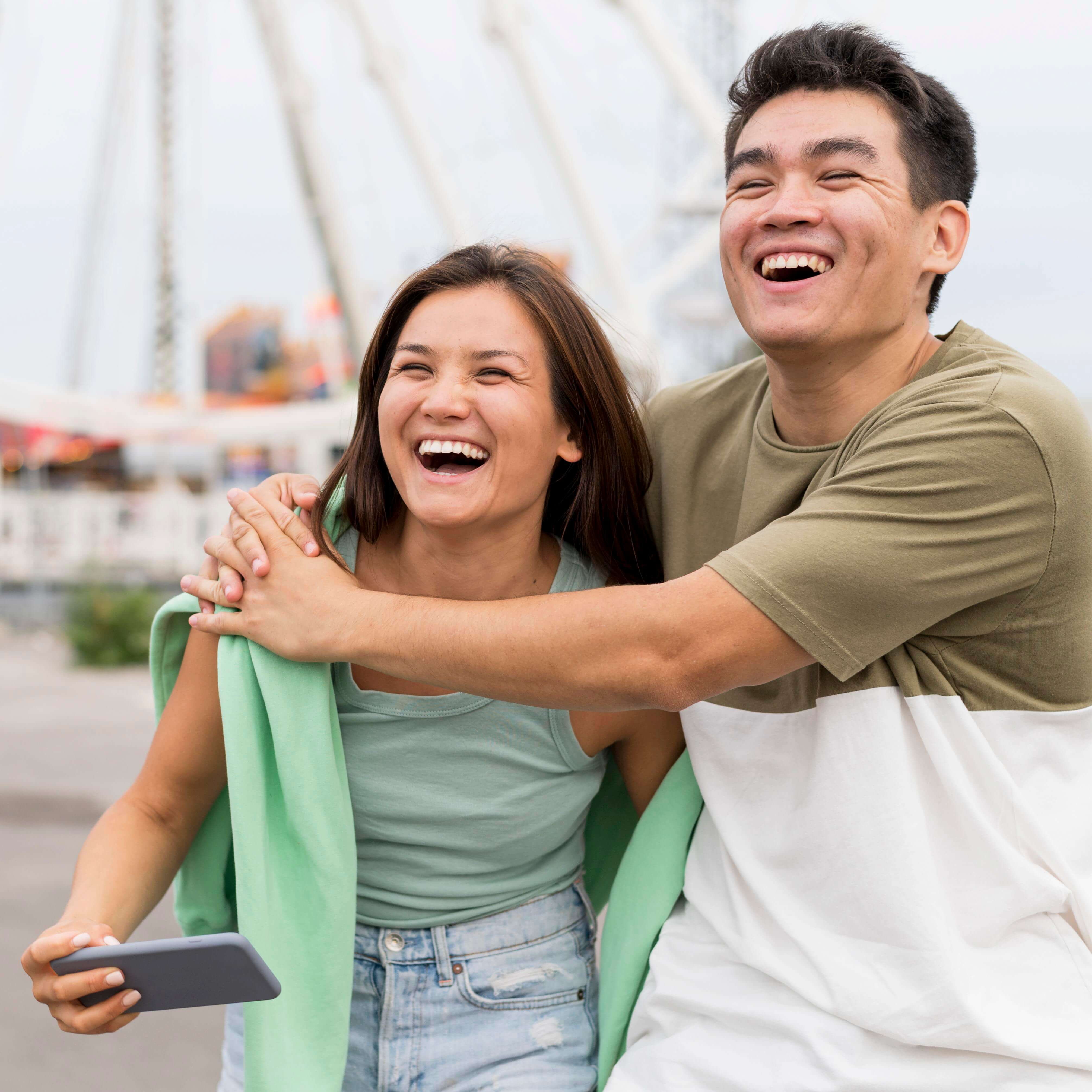 Couple looking happy after seeking pre-marital counselling in Malaysia